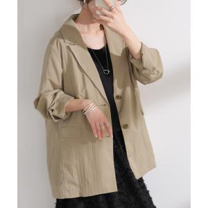 アウター ジャケット ワッシャー テーラード ...の詳細画像4