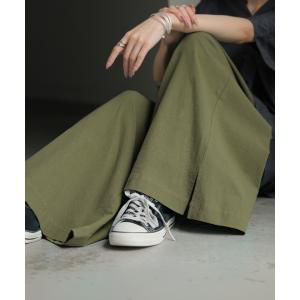 パンツ 綿100 ロング レディース ワイド ...の詳細画像4