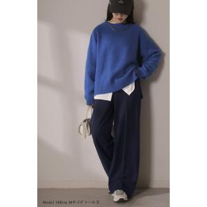 パンツ 裏起毛 ワイド レディース ワイドパン...の詳細画像3