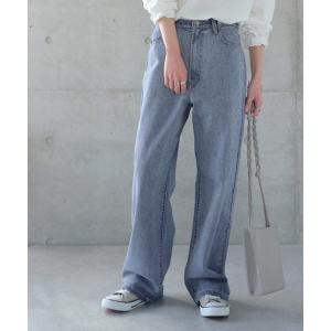 デニム パンツ デニムパンツ レディース ワイ...の詳細画像3