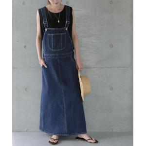 サロペット デニム サロペットスカート レディ...の詳細画像4