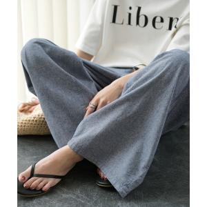 ワイドパンツ レディース 綿100% パンツ ...の詳細画像4