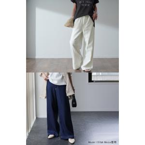 デニム レディース パンツ ワイドパンツ デニ...の詳細画像2