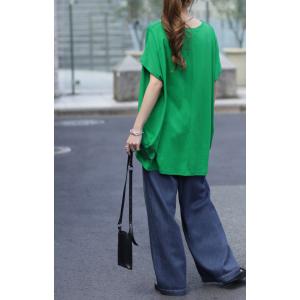 デニム レディース パンツ ワイドパンツ デニ...の詳細画像5
