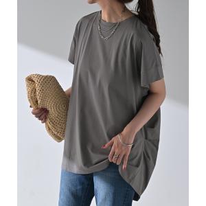 Tシャツ 接触冷感 トップス 涼しい 薄手 チ...の詳細画像4