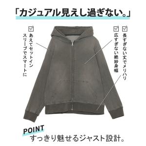 パーカー デニムパーカー スポーティー アウタ...の詳細画像2