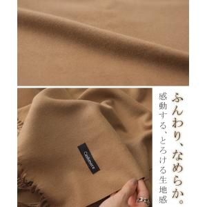 ストール カシミヤタッチ レディース 大判スト...の詳細画像1
