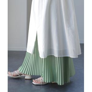 スカート ロング プリーツ シフォン レース ...の詳細画像4