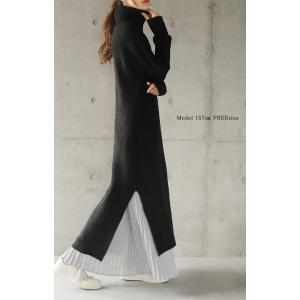 ワンピース レディース ニットワンピース ロン...の詳細画像2