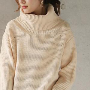 ワンピース レディース ニットワンピース ロン...の詳細画像5