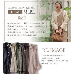 シャツ リネンシャツ レディース リネン トッ...の詳細画像1