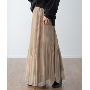 スカート ロング 裏起毛 シフォン ロングスカ...の詳細画像4
