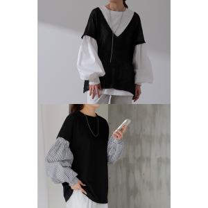 トップス レディース ブラウス カットソー ロ...の詳細画像4