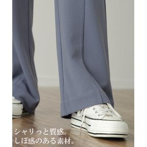 パンツ レディース ワイドパンツ ロング フレ...の詳細画像2