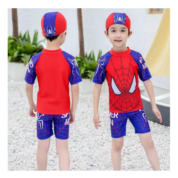 水着 みずぎ こども スクール水着 3点セット 帽子付き プール スイミング スイムウエア スイムキ...