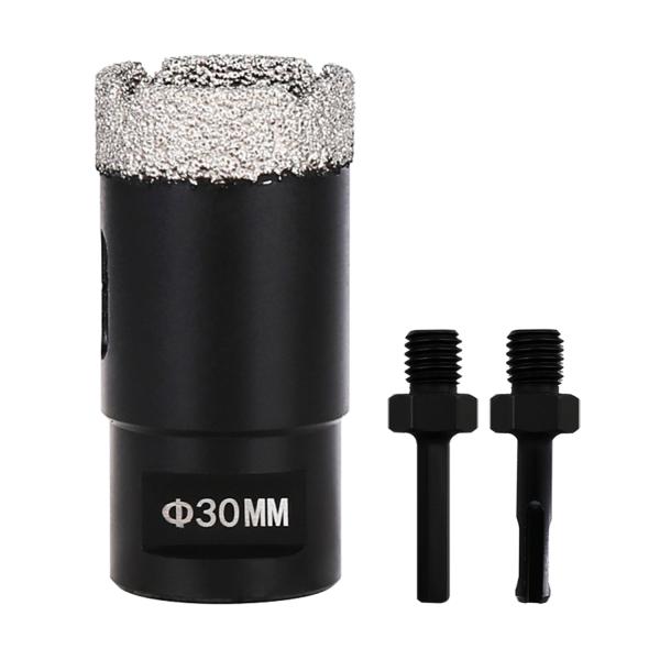 ダイヤモンドホールソー 穴開け ドリルビット 30mm アングルグラインダー M14 ろう付け 陶器...