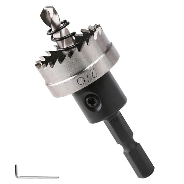 超硬ホールソー 穴あけドリル 27mm 六角軸対応 HSS高速鋼 ホールソー 切削工具 耐久性 鋼 ...