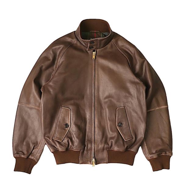 バラクータ BARACUTA 9 レザー チョコレート(ブラウン) スイングトップ ハリントン ジャ...