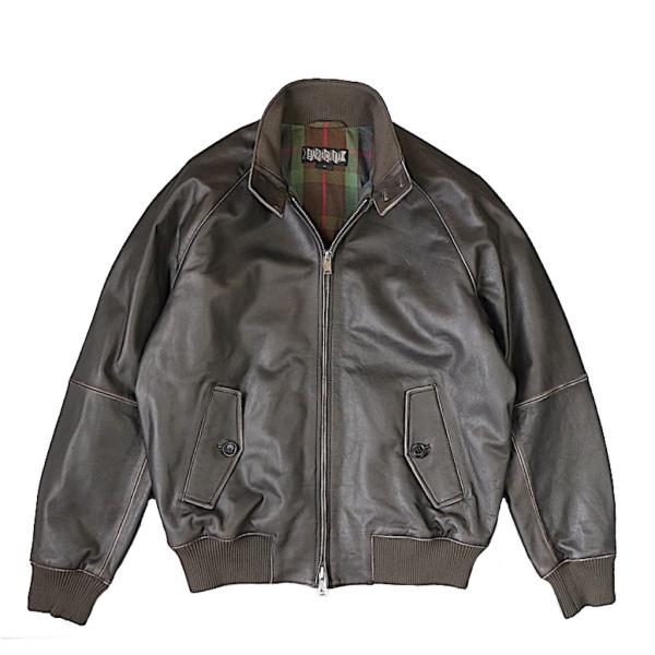 バラクータ BARACUTA 9 レザー フェイドブラック(焦茶系) スイングトップ ハリントン ジ...