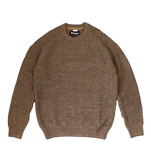 バブアー BARBOUR MKN1113 ホースフォード クルーセーター サンドストーン