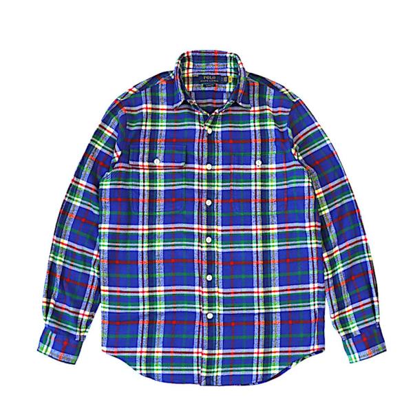 ポロ ラルフ・ローレン POLO RALPH LAUREN クラシック フィット プラッド フランネ...