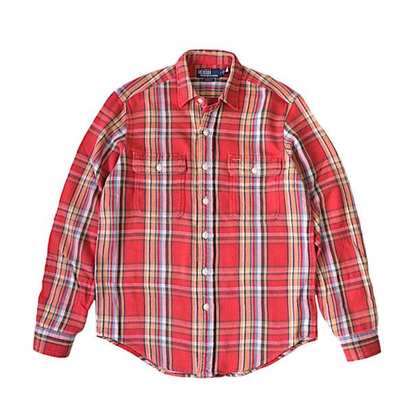 ポロ ラルフ・ローレン POLO RALPH LAUREN クラシック フィット プラッド フランネ...