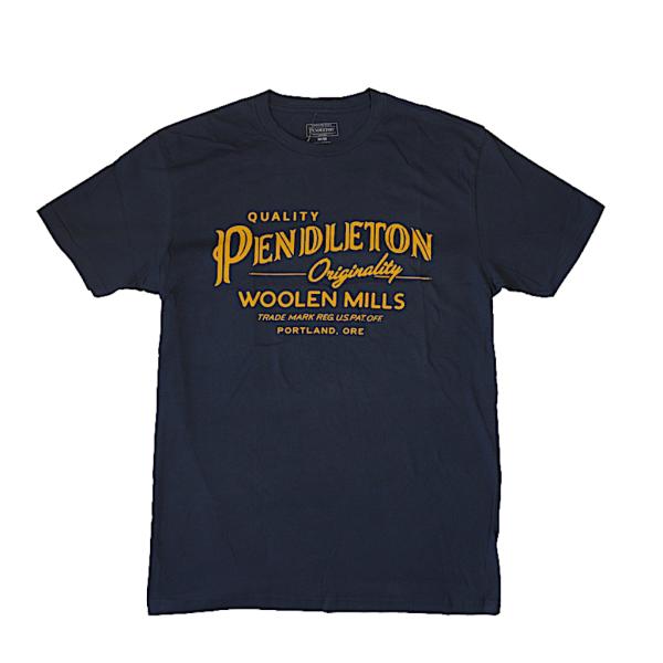 ペンドルトン PENDLETON RG821 メンズ オリジナリティ グラフィック Tシャツ ネイビ...
