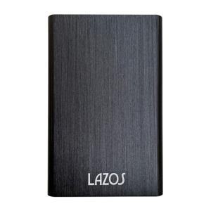 HDDケース/SSDケース 2.5インチ アルミニウム合金 最大4TB 最大6Gbps LAZOS L-HC-B/7483｜henetjigyoubu