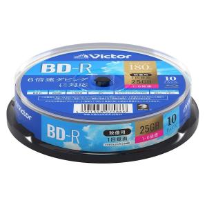 録画用 BD-R 180分 25GB ビクター バーベイタム VBR130RP10SJ1 6倍速 10枚パック/5866ｘ３個セット/卸｜henetjigyoubu