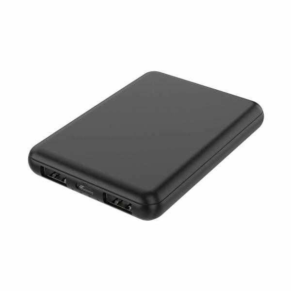 モバイルバッテリー 厚さ1.3cm 5000mAh version4 ブラック HIDISC HD4...