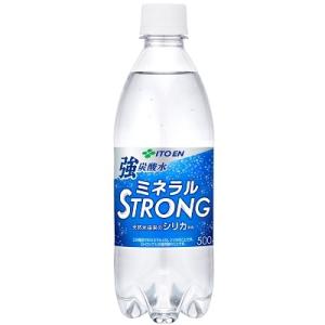 伊藤園 強炭酸水 ミネラル ストロング シリカ含有 PET 500ml 24本セット/卸/ 代金引換...