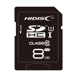 送料無料 SDカード 8GB SDHCカード クラス10 UHS-1/ケース付き HDSDH8GCL10UIJP3/2347 HIDISC｜henetjigyoubu