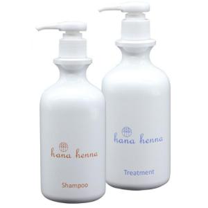 ハナヘナ シャンプー シャンプー＆トリートメント ポンプセット（350ml＋350ml）×1個の商品画像