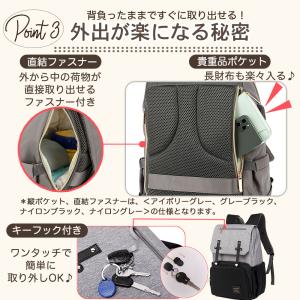 マザーズバッグ リュック マザーズリュック レ...の詳細画像3
