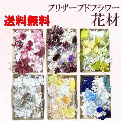 プリザーブドフラワー 花材 小分け キャンドル パーツ 素材 詰合せ アソート ソラフラワー レジン...