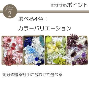 ハーバリウム キット 3本 花材 セット ブル...の詳細画像2