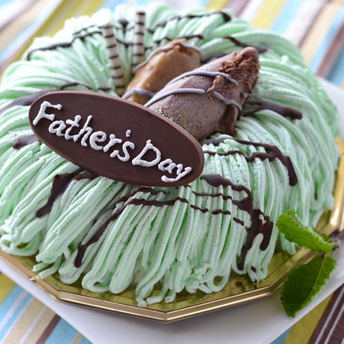 父の日 限定 チョコミント アイス ケーキ ６号 （ ドーナッツ型 ）  スイーツ ギフト
