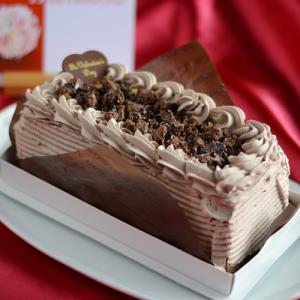 バレンタイン ケーキ チョコ アイス ケーキ （ブラウニー）｜herbcountry