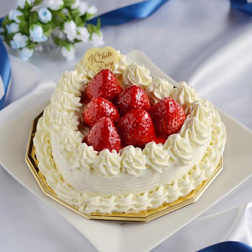 ホワイトデー お返し スイーツ 春 イチゴ の アイスケーキ （ ハート ） ギフト