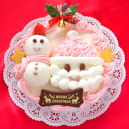 クリスマス 限定 ・ サンタクロース アイスケーキ （ストロベリーピンク） 卵 ・ 小麦 アレルギー...