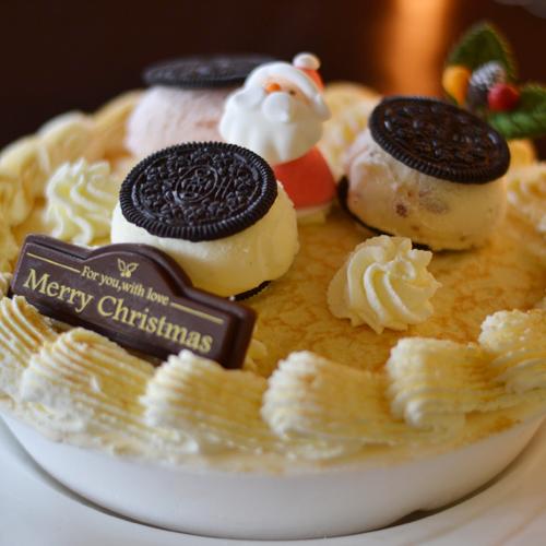 クリスマス アイスケーキ ・ キャラメル クレープ 6号