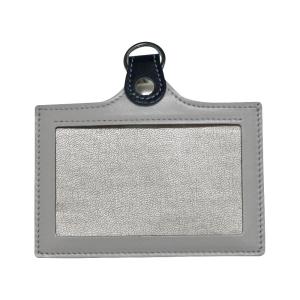 定形外郵便限定 送料無料 リバーシブル IDケース カードホルダー 便利な 両面 革パスケース 社員証 学生証等に 革 日本製 OEM 記念品 ノベルティにも