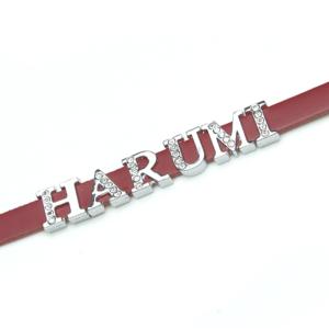 定形外郵便限定 送料無料 牛革 携帯ストラップ Mサイズ イニシャルパーツ6個  自社工場直販 特別価格 革 日本製