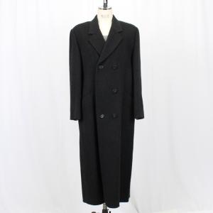 カシミヤ混 ロングコート グレーの詳細画像4
