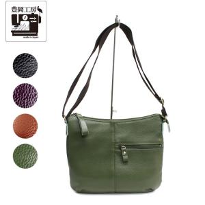 小田清 豊岡工房 牛革ボディショルダー ブラック 432301 : XPRICE