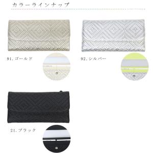 長財布 本革 型押し メッシュ イタリア製牛革...の詳細画像5