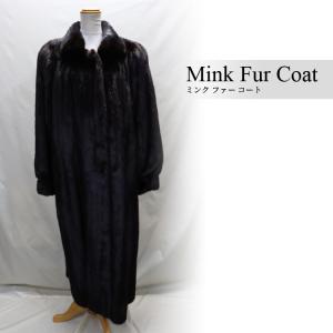 SAGA MINK サガミンク ユキベルファム ロングコート 38 金サガ SAGA サガ ミンク ファー ロングコート ダーク : エルベートブルー