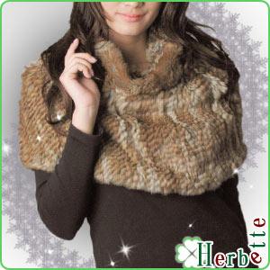 ファーコート ラビット ファー フォックス ケープ ポンチョ レッキス