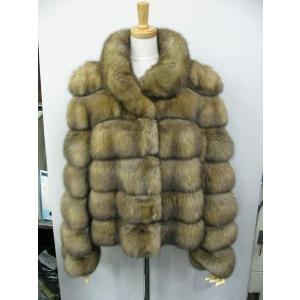 高級 SAGA ミンク ファー ロング コート ダークブラウン サガ 爆買