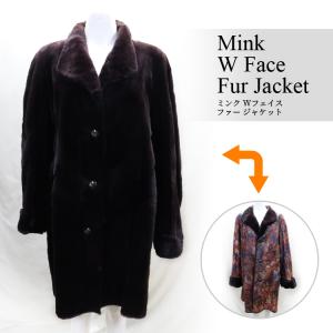 レディース ロングコート レッキスファー リバーシブル 毛皮コート